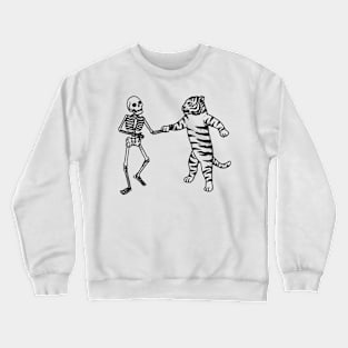 Skeleton Tiger dance Crewneck Sweatshirt